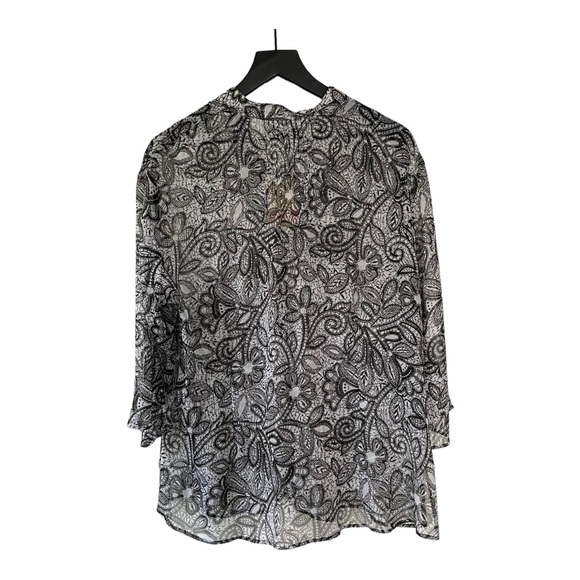 NWT Coldwater Creek sheer blouse - Picture 2 of 10